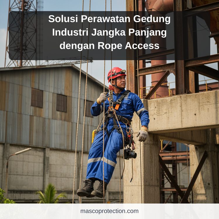 jasa coating industri Indonesia - Solusi Perawatan Gedung Industri Jangka Panjang dengan Rope Access