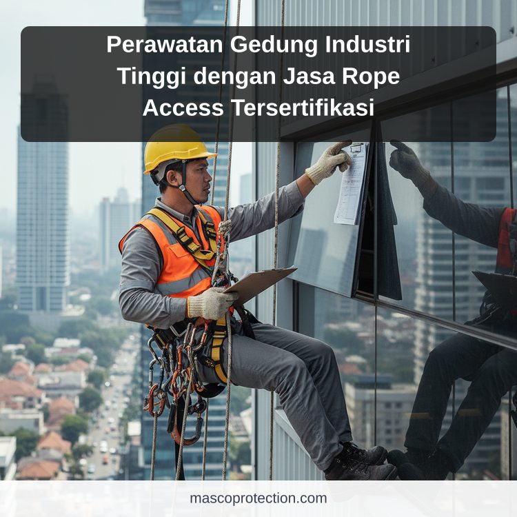 jasa coating industri Indonesia - Perawatan Gedung Industri Tinggi dengan Jasa Rope Access Tersertifikasi