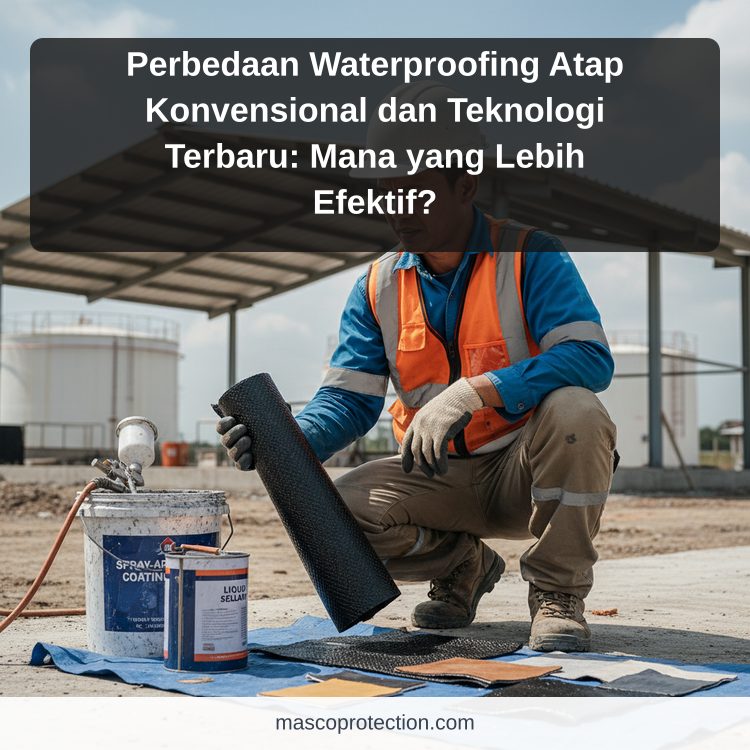 jasa coating industri Indonesia - Perbedaan Waterproofing Atap Konvensional dan Teknologi Terbaru: Mana yang Lebih Ef...