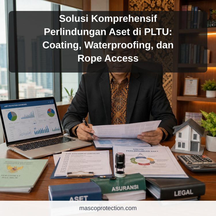 jasa coating industri Indonesia - Solusi Komprehensif Perlindungan Aset di PLTU: Coating, Waterproofing, dan Rope Access
