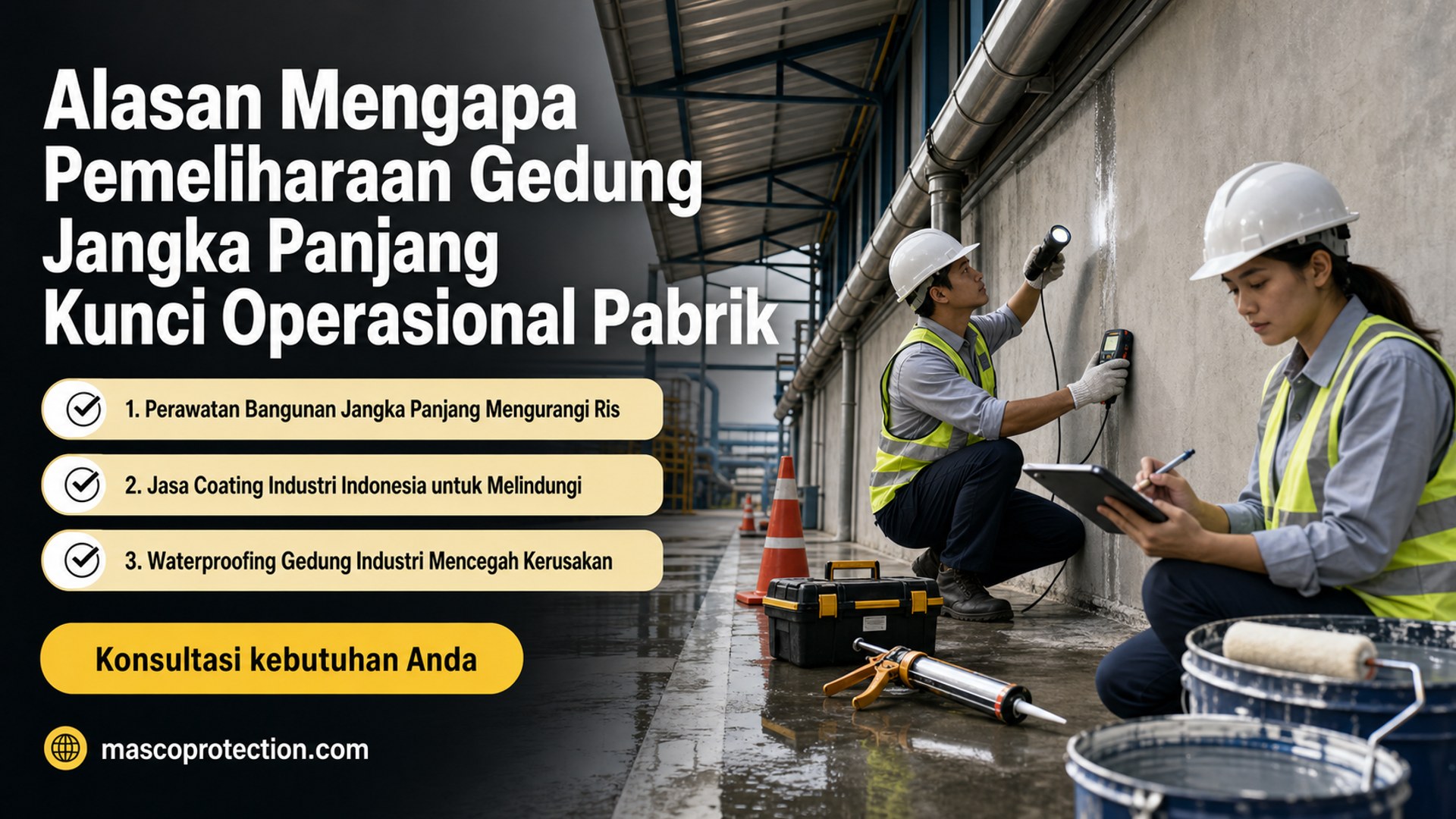 jasa coating industri Indonesia - Alasan Mengapa Pemeliharaan Gedung Jangka Panjang Kunci Operasional Pabrik