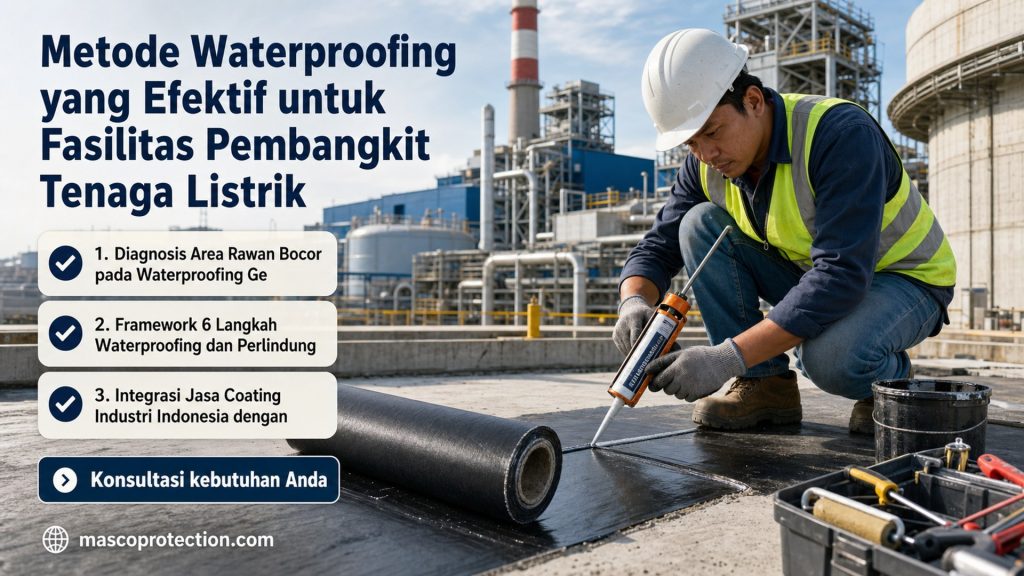 jasa coating industri Indonesia - Metode Waterproofing yang Efektif untuk Fasilitas Pembangkit Tenaga Listrik