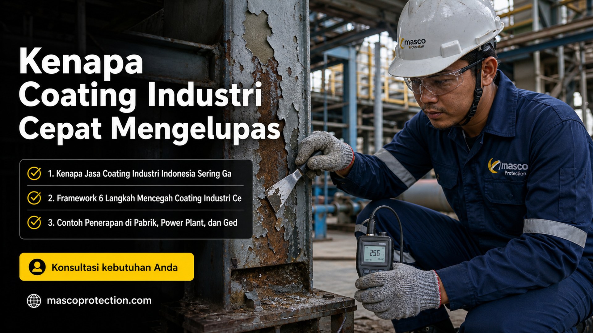 jasa coating industri Indonesia - Kenapa Coating Industri Cepat Mengelupas