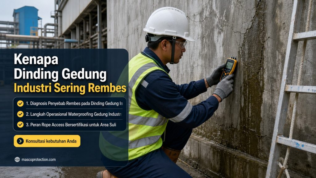 jasa coating industri Indonesia - Kenapa Dinding Gedung Industri Sering Rembes