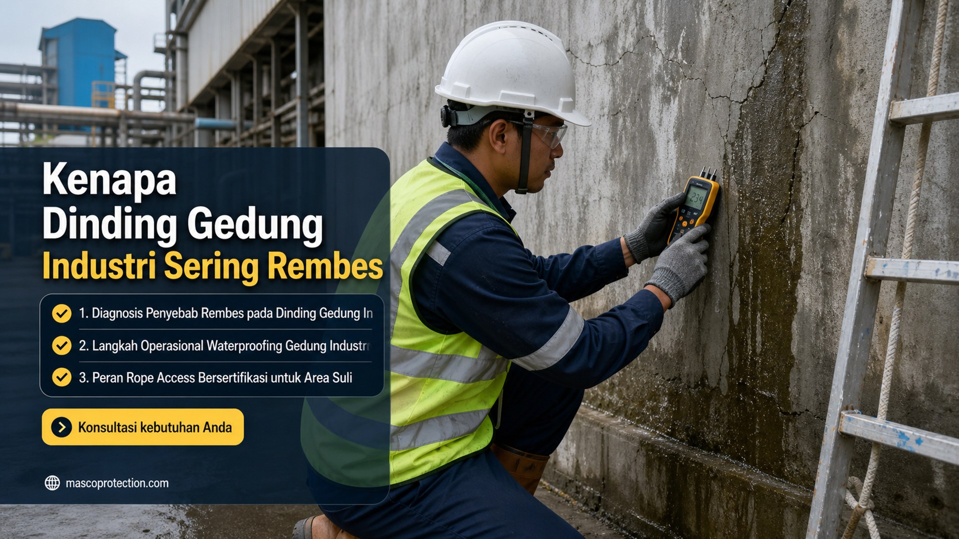 jasa coating industri Indonesia - Kenapa Dinding Gedung Industri Sering Rembes