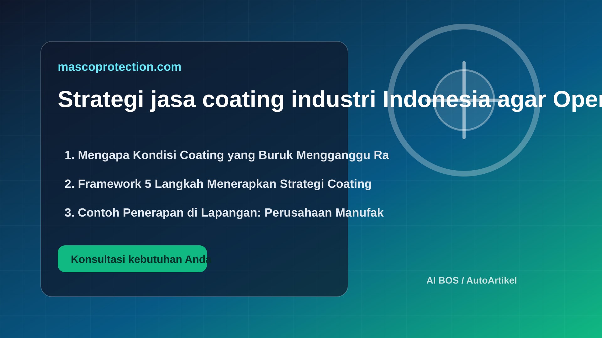 Strategi jasa coating industri Indonesia agar Operasional Lebih Rapi