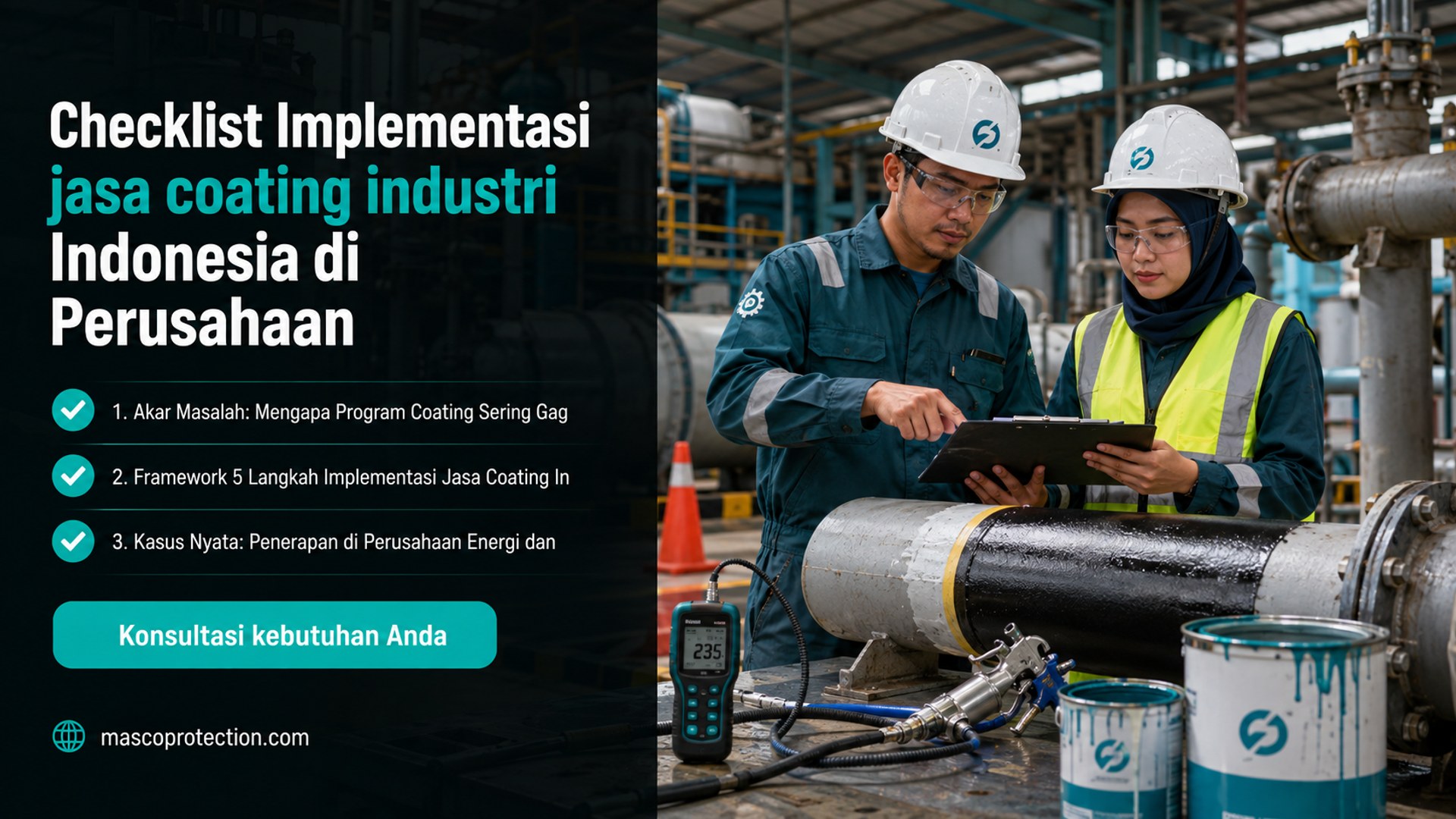 Checklist Implementasi jasa coating industri Indonesia di Perusahaan