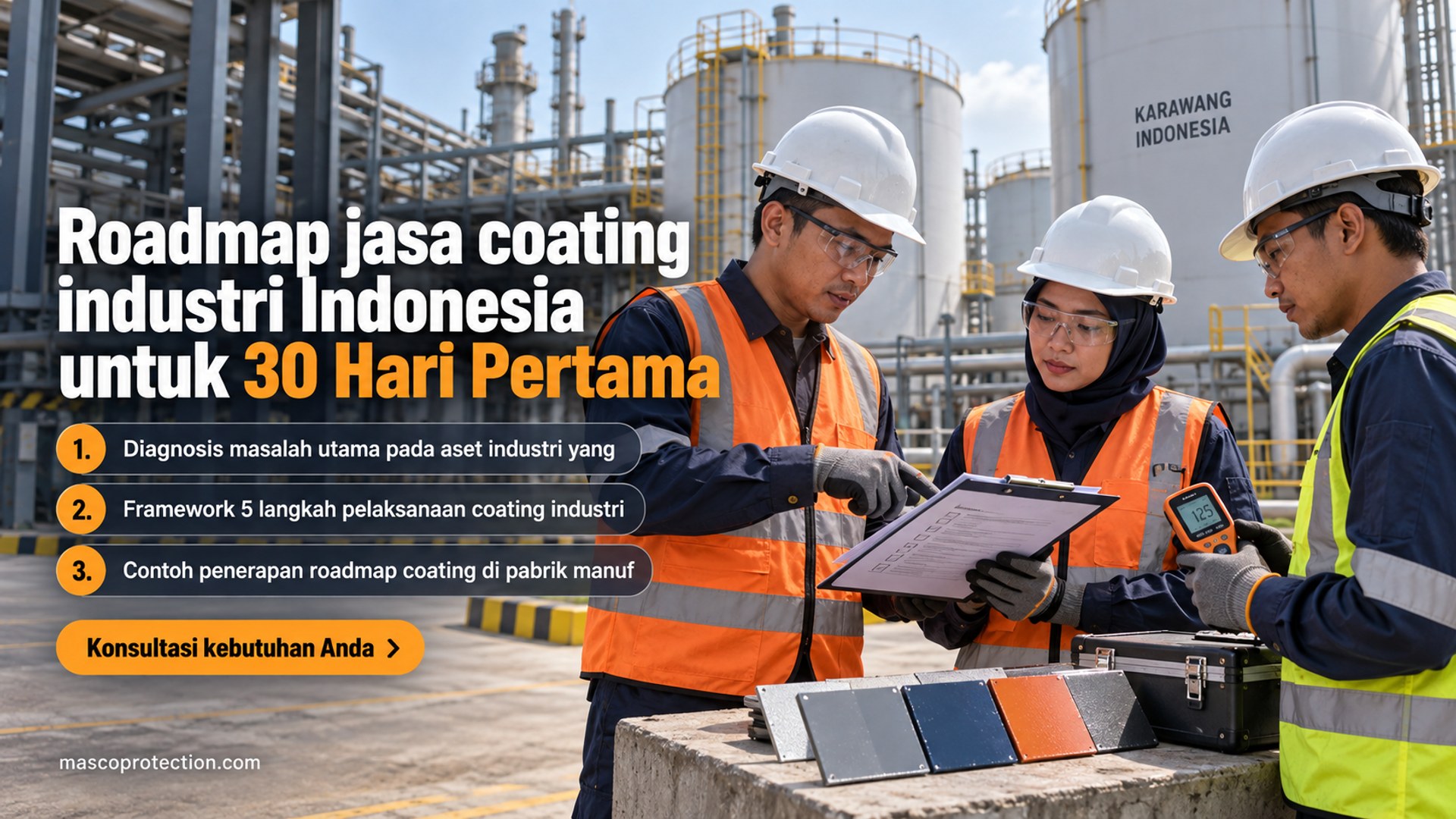 Roadmap jasa coating industri Indonesia untuk 30 Hari Pertama