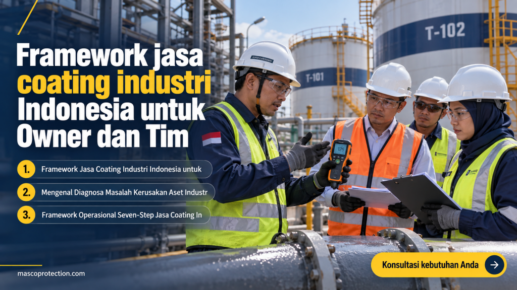 Framework jasa coating industri Indonesia untuk Owner dan Tim
