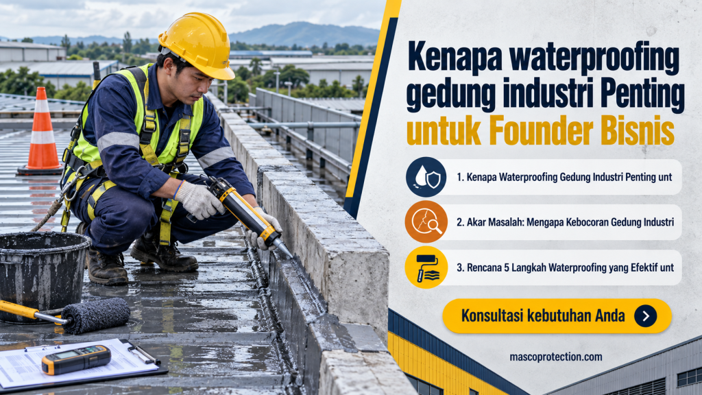 jasa coating industri Indonesia - Kenapa waterproofing gedung industri Penting untuk Founder Bisnis