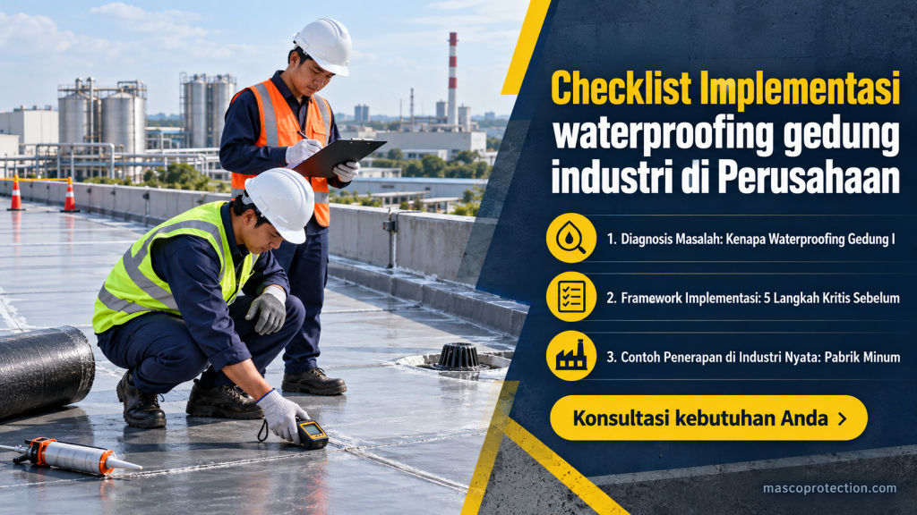 jasa coating industri Indonesia - Checklist Implementasi waterproofing gedung industri di Perusahaan