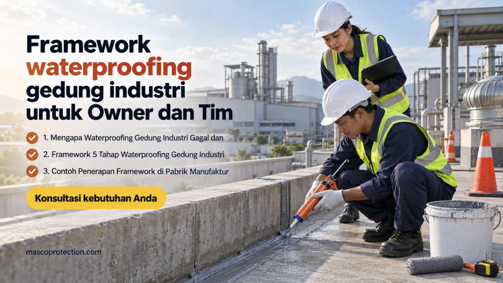 jasa coating industri Indonesia - Framework waterproofing gedung industri untuk Owner dan Tim