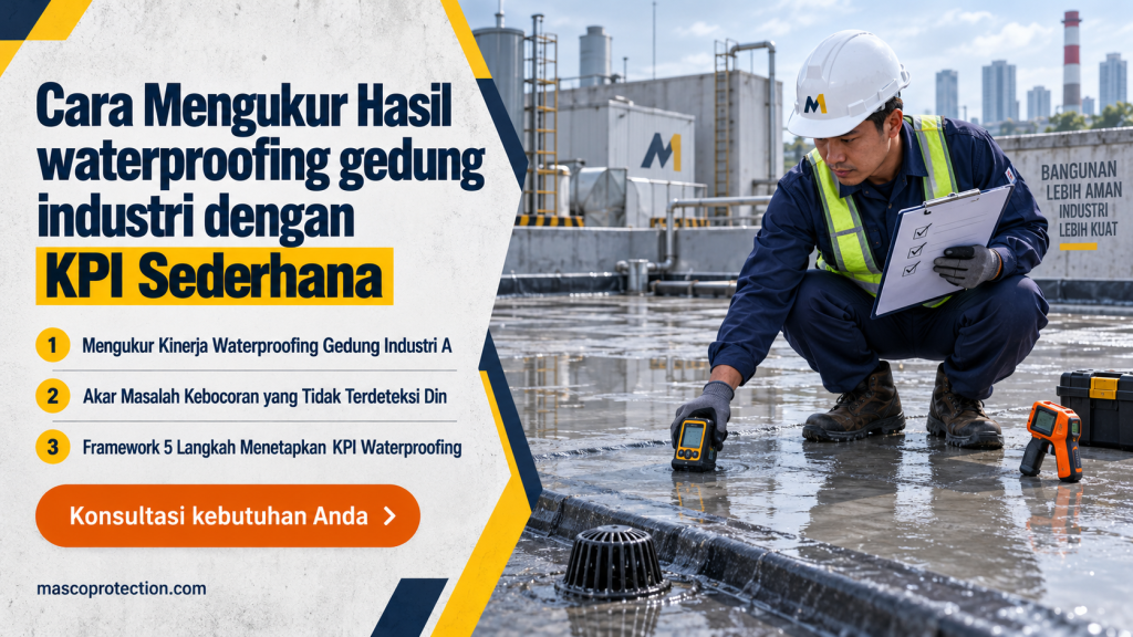 jasa coating industri Indonesia - Cara Mengukur Hasil waterproofing gedung industri dengan KPI Sederhana