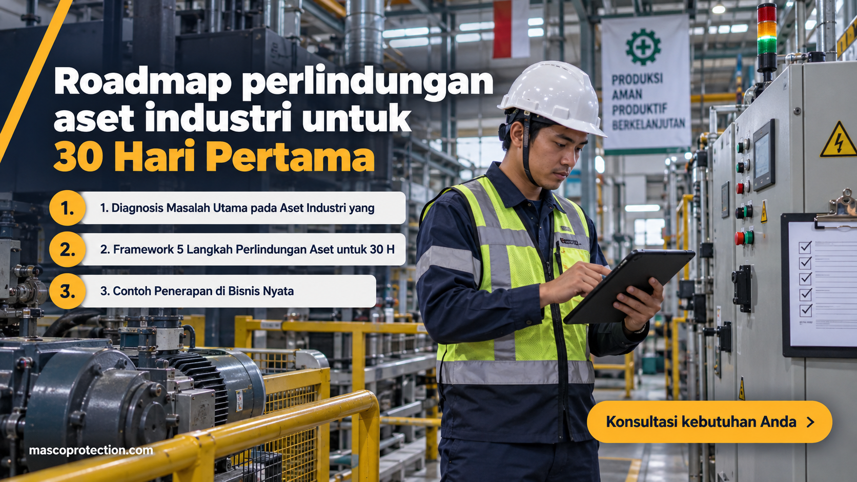jasa coating industri Indonesia - Roadmap perlindungan aset industri untuk 30 Hari Pertama