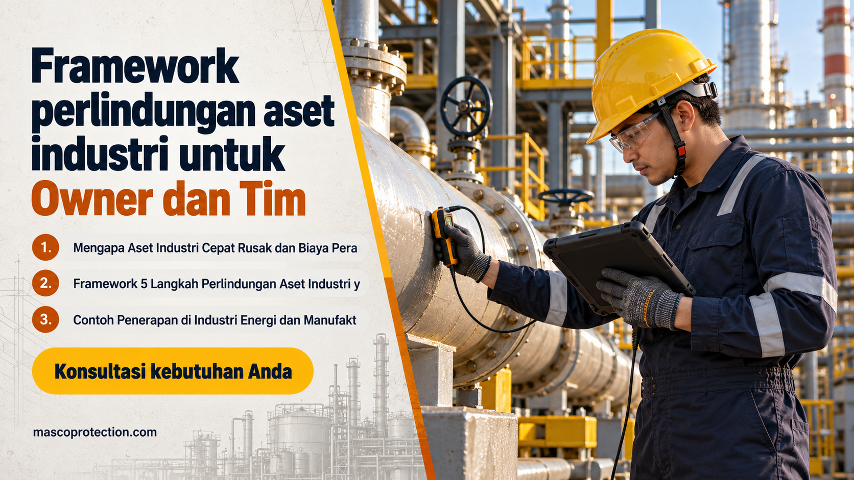 jasa coating industri Indonesia - Framework perlindungan aset industri untuk Owner dan Tim